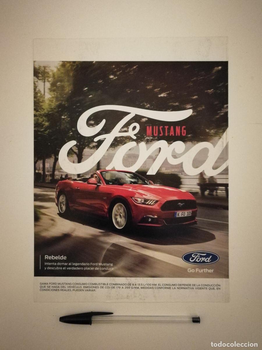 Voitures et Motocyclettes: LAMINA ACARTONADA -A4- FORD MUSTANG - COCHE