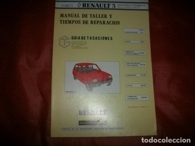 Carros e motociclos: MANUAL DE TALLER Y TIEMPOS DE REPARACI&Oacute;N RENAULT 5 (TOMO I 1983)