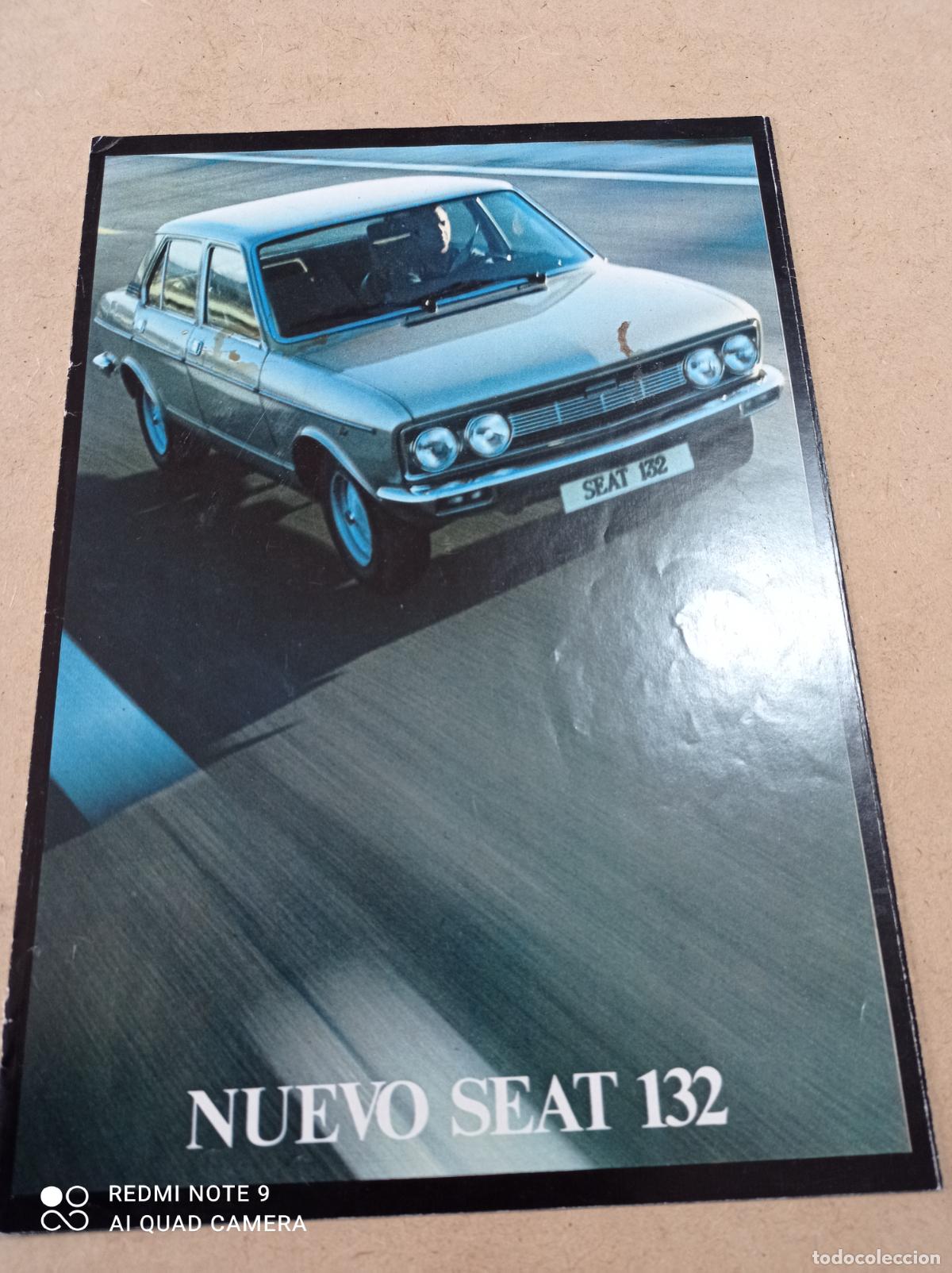 Automobili e Motociclette: CATALOGO DESPLEGABLE NUEVO SEAT 132. 1974.