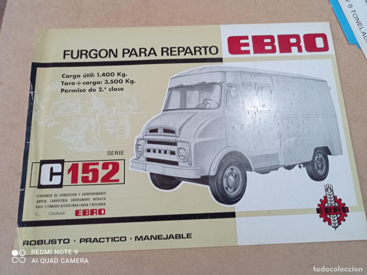 Automobili e Motociclette: HOJA TECNICA FURGON PARA REPARTO EBRO. C-152