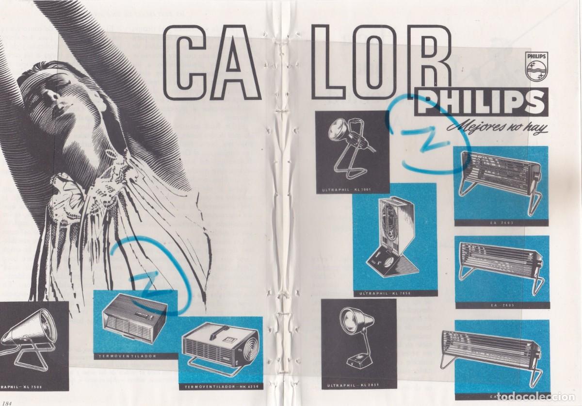 Automobili e Motociclette: PUBLICIDAD T 1964. ANUNCIO PHILIPS CALOR (DOBLE HOJA)