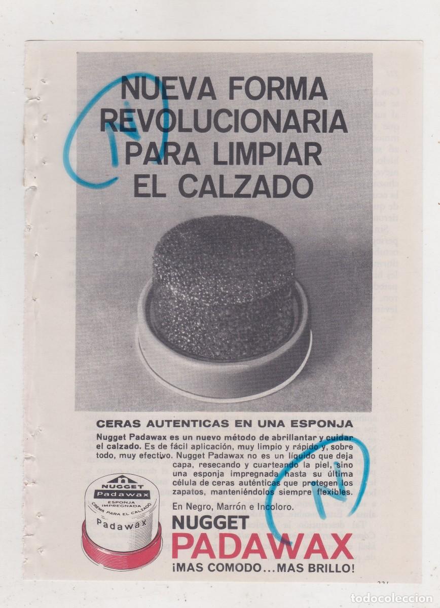 Automobili e Motociclette: PUBLICIDAD T 1964. ANUNCIO NUGGET PADAWAX. ESPONJA IMPREGNADA