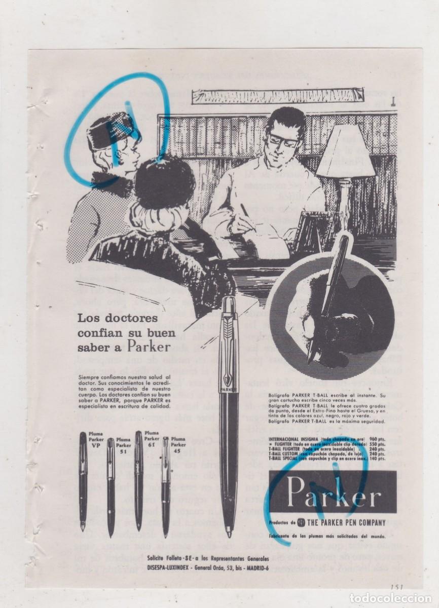 Automobili e Motociclette: PUBLICIDAD T 1964. ANUNCIO PLUMAS Y BOLIGRAFOS PARKER