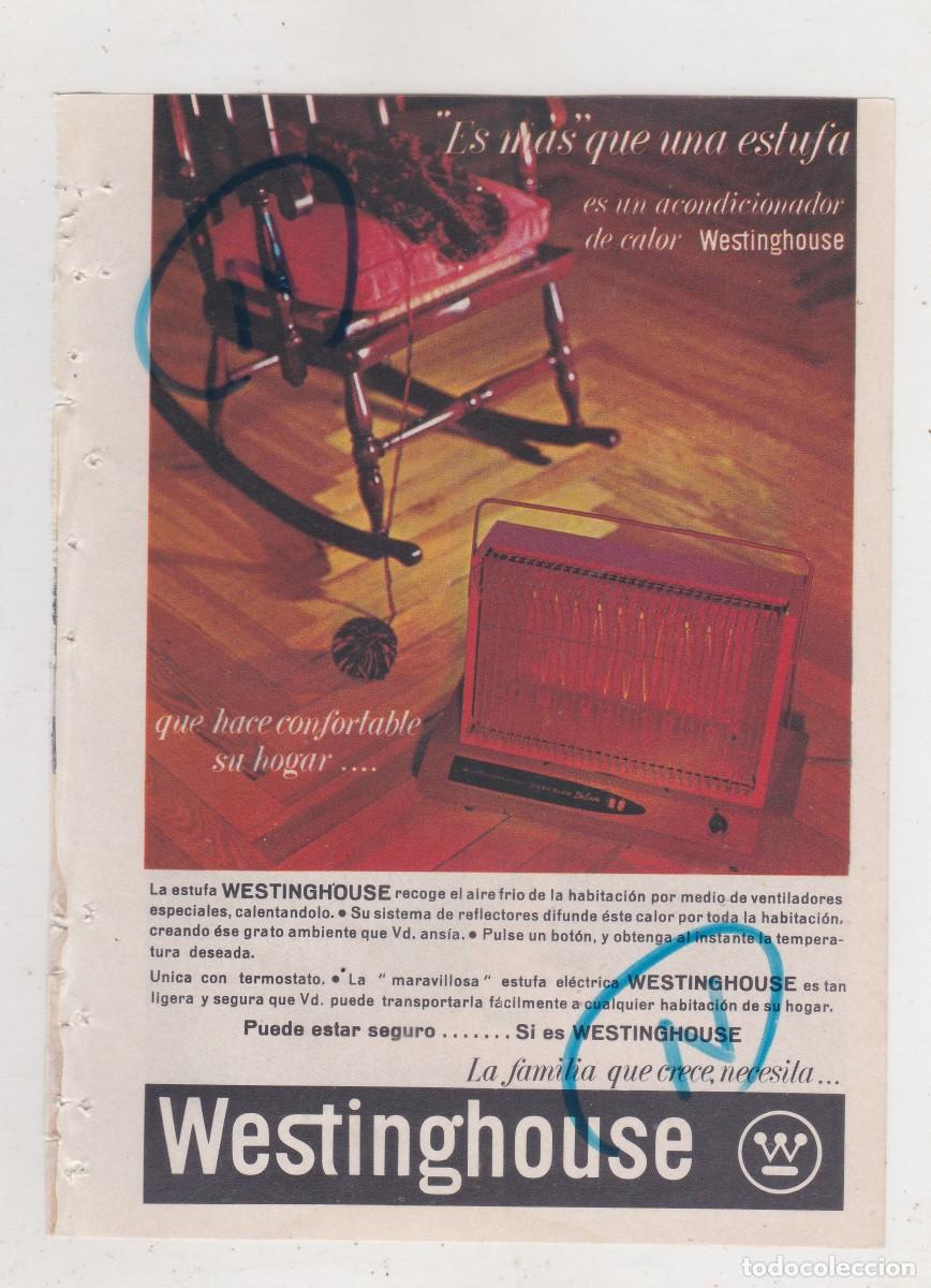Automobili e Motociclette: PUBLICIDAD T 1964. ANUNCIO WESTINGHOUSE. ACONDICIONADOR DE CALOR + FINO LA INA (REVERSO)