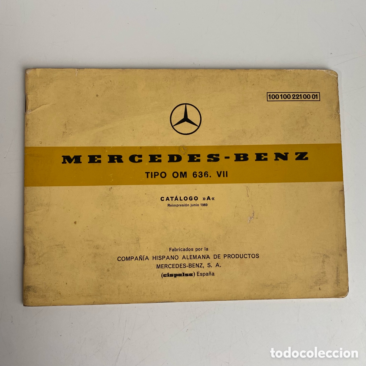 Autos und Motorr&auml;der: Manual Mercedes Benz Tipo OM 636 VII Catalogo A Reimpresion Junio 1969