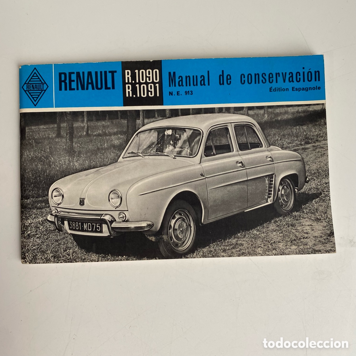 Cars and Motorcycles: Renault Manual de conservacion 1090-1091 1960 Dauphine