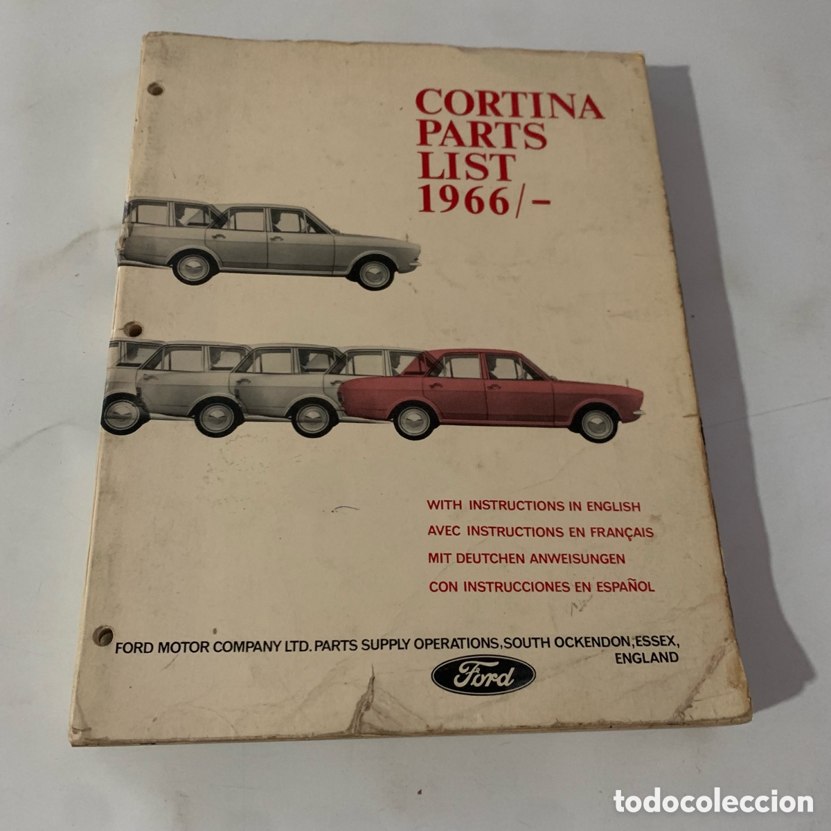 Cars and Motorcycles: despiece lista de piezas ford cortina 1966 manual para reparacion