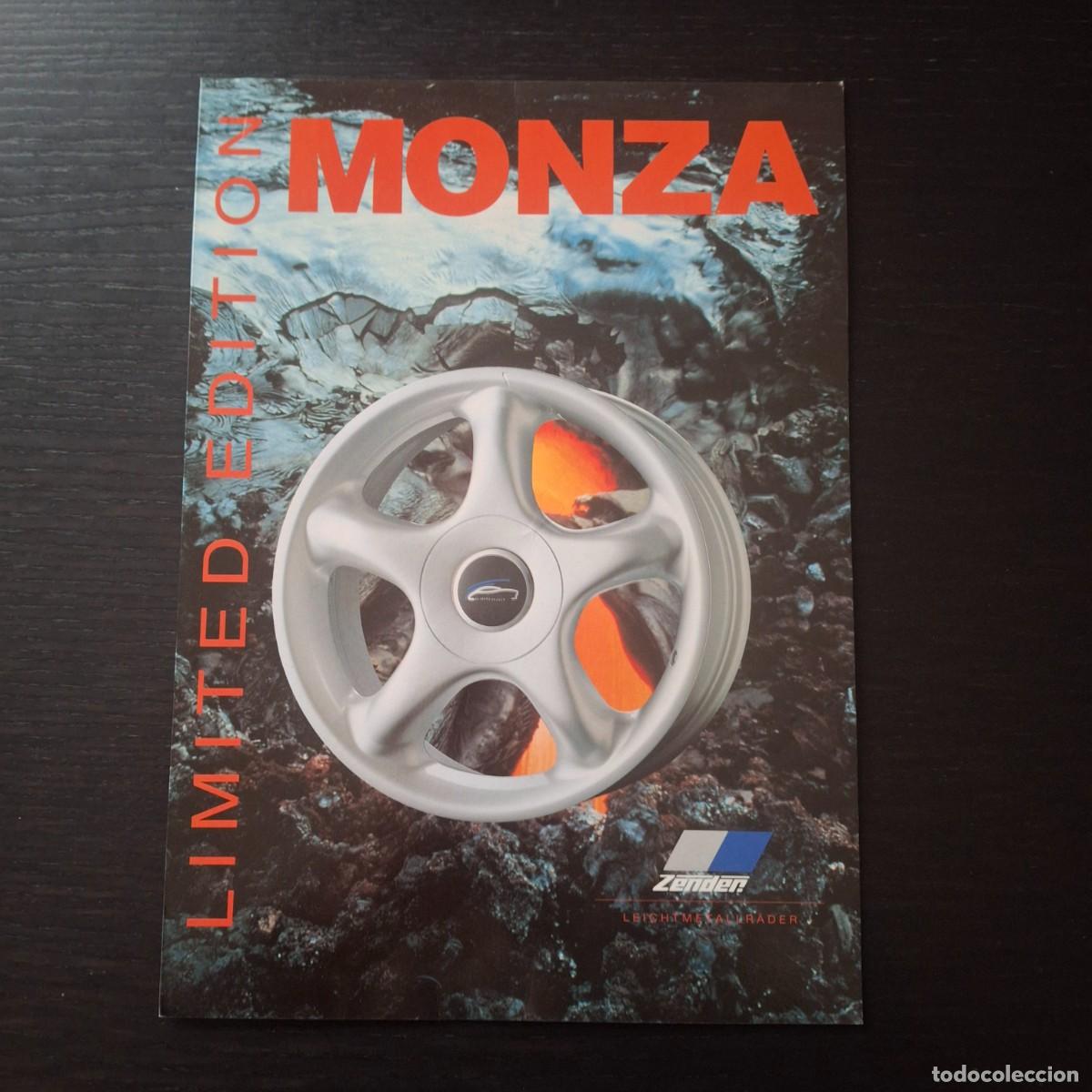 Voitures et Motocyclettes: ZENDER LLANTA LLANTAS MONZA LIMITED EDITION - CATALOGO FOLLETO