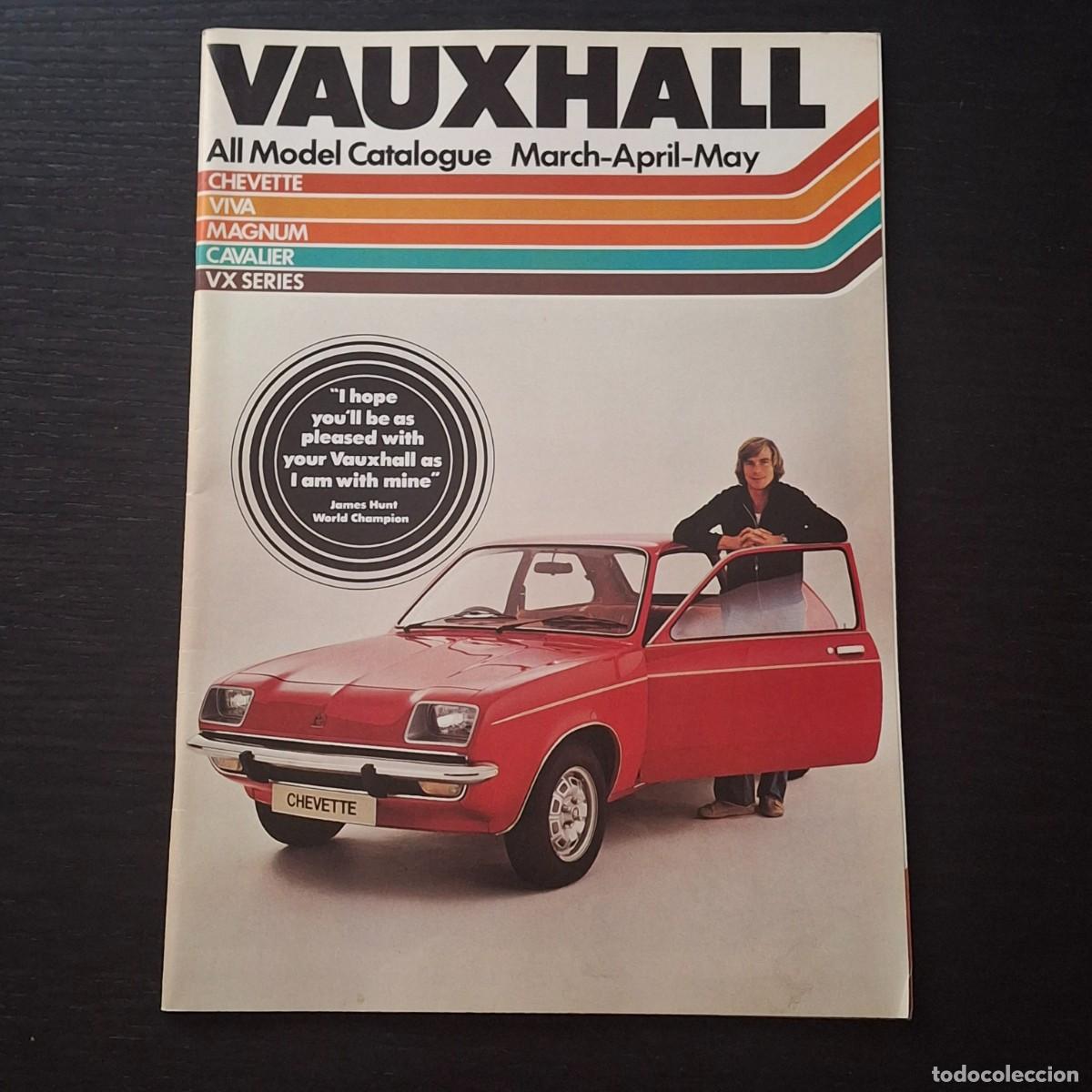 Cars and Motorcycles: 1977 VAUXHALL GAMA CHEVETTE VIVA MAGNUM CAVALIER VX SERIES - FOLLETO CATALOGO PUBLICIDAD - INGLES