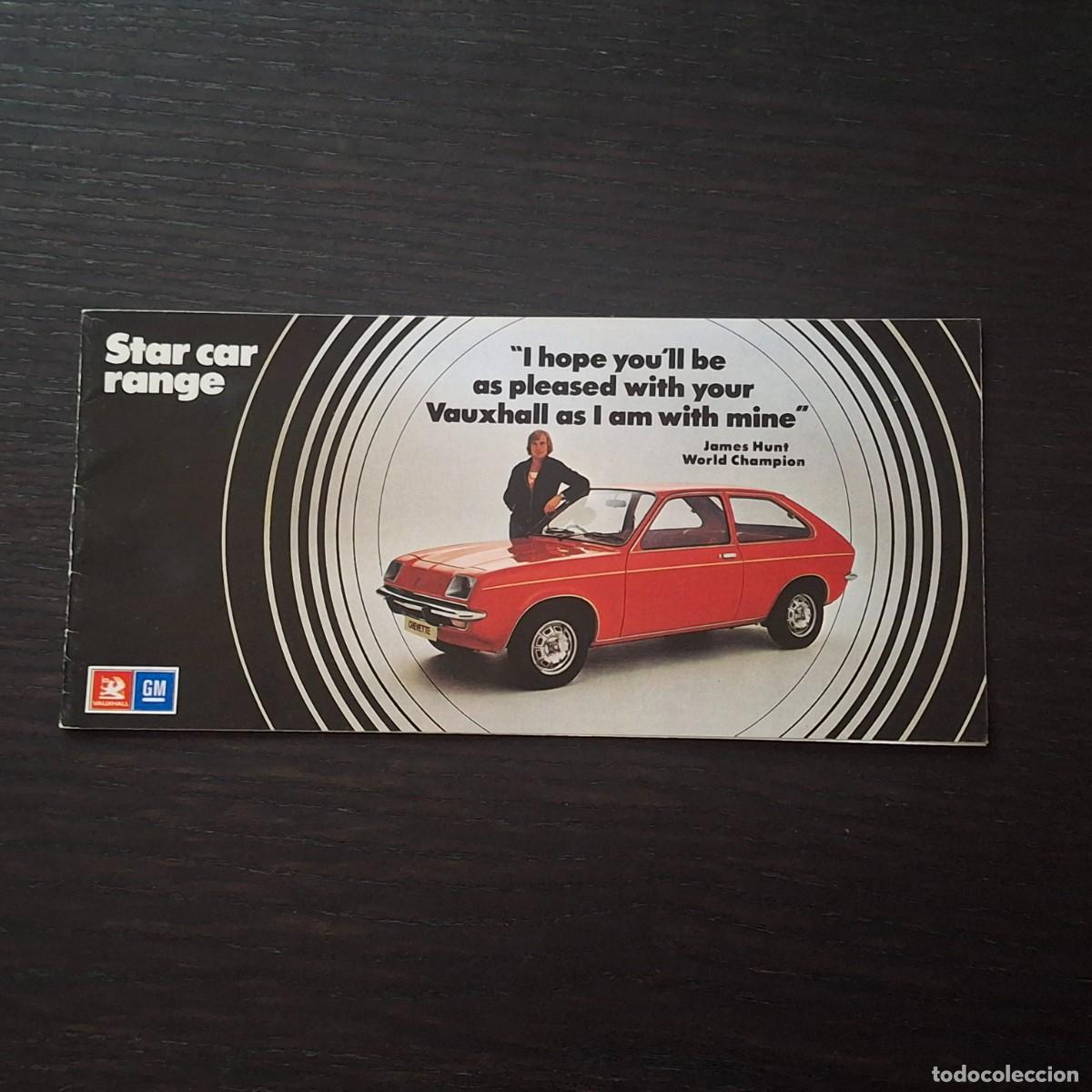 Cars and Motorcycles: 1977 VAUXHALL GAMA CHEVETTE VIVA MAGNUM CAVALIER VX SERIES - FOLLETO CATALOGO PUBLICIDAD - INGLES