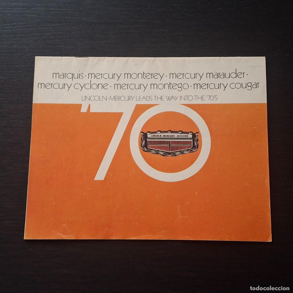 Cars and Motorcycles: 1970 LINCOLN MERCURY FORD MARQUI MONTEREY MARAUDER CYCLONE MONTEGO COUGAR - CATALOGO FOLLETO - USA