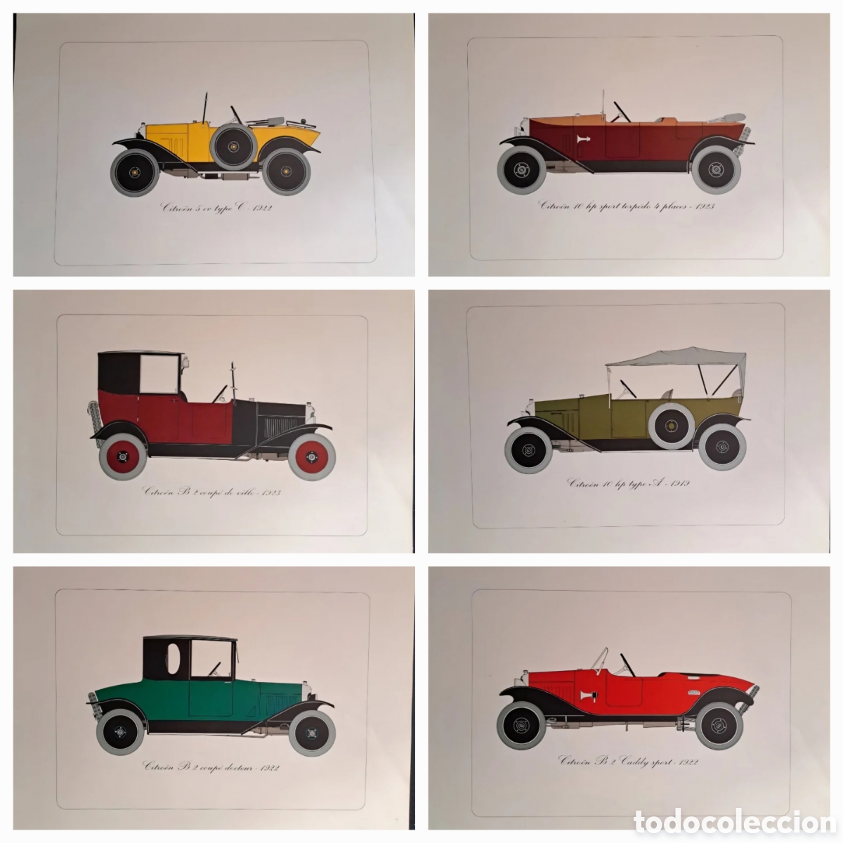 Coches y Motocicletas: COLECCI&Oacute;N 6 L&Aacute;MINAS CENTENARIO ANDR&Eacute; CITRO&Euml;N