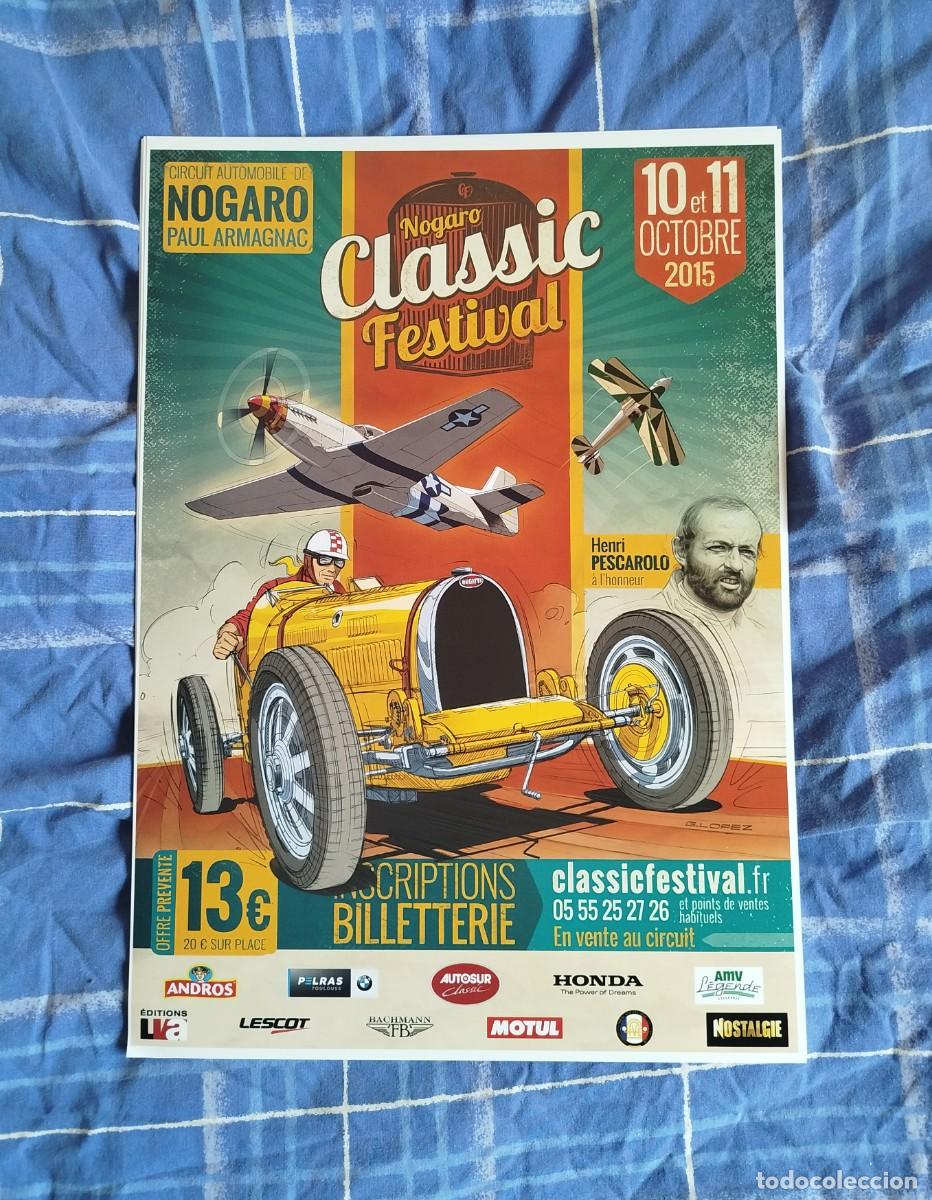 Cars and Motorcycles: Poster Nogaro Classic Festival 2015 (facsimil) 30x42 cm