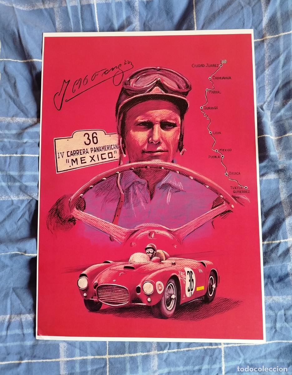 Cars and Motorcycles: Poster IV carrera Panamericana Mexico (facsimil) 30x42 cm