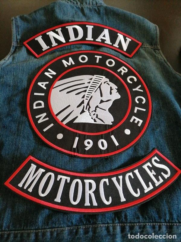 Cars and Motorcycles: Set 3 parches de espalda Indian Motorcycle