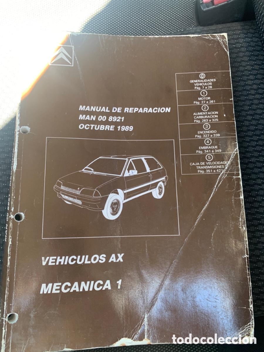 Coches y Motocicletas: Manual de taller Citroen AX mec&aacute;nica
