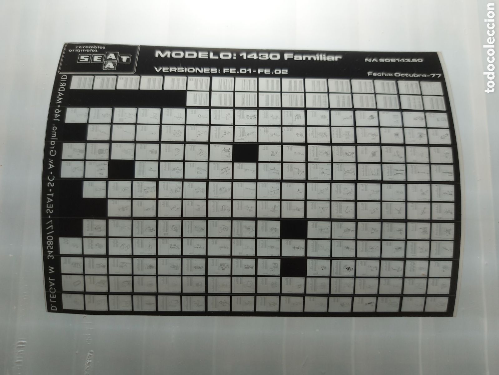 Coches y Motocicletas: Microficha SEAT 1430 familiar