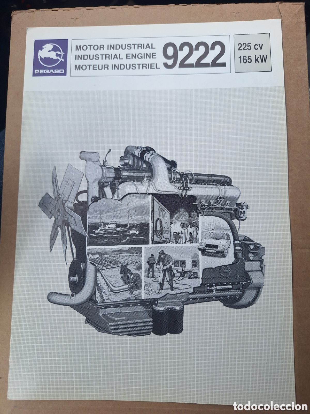 Automobili e Motociclette: Cat&aacute;logo motor industrial Pegaso 9222 de 1984