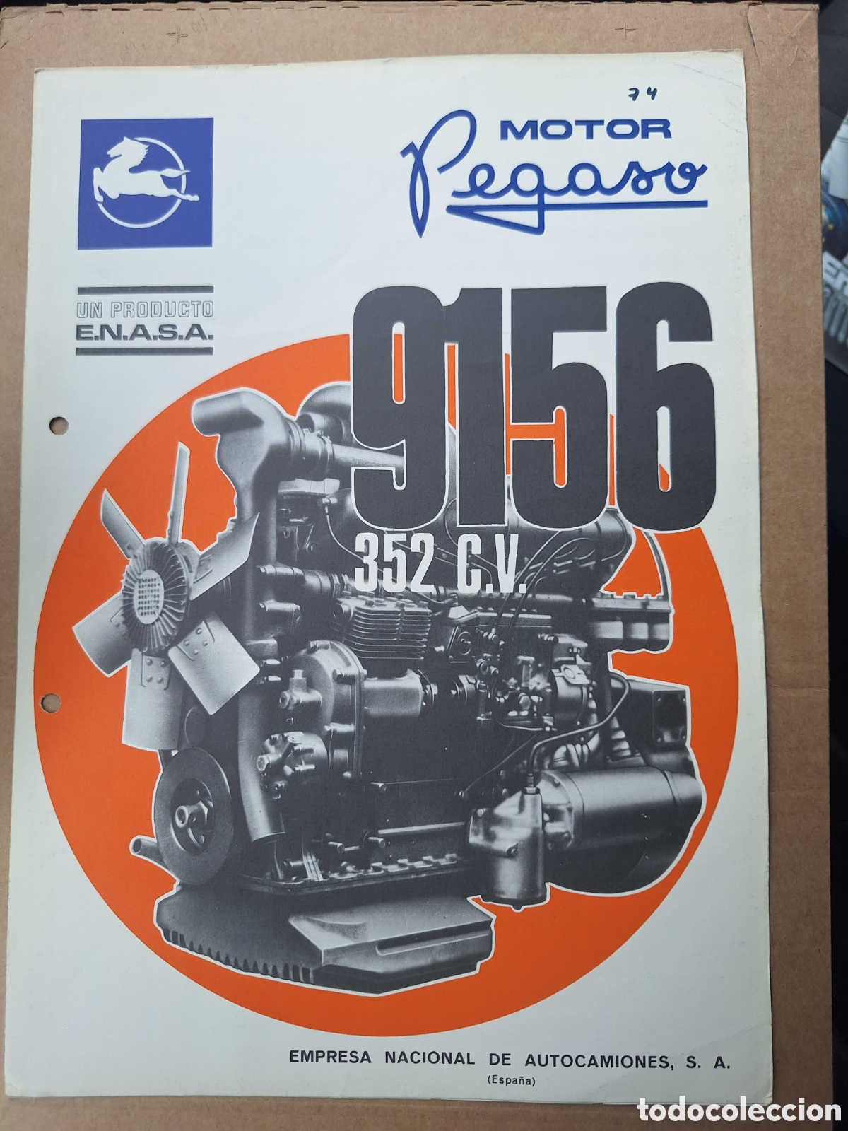 Automobili e Motociclette: Cat&aacute;logo camion Pegaso motor 9156 de 352 cv