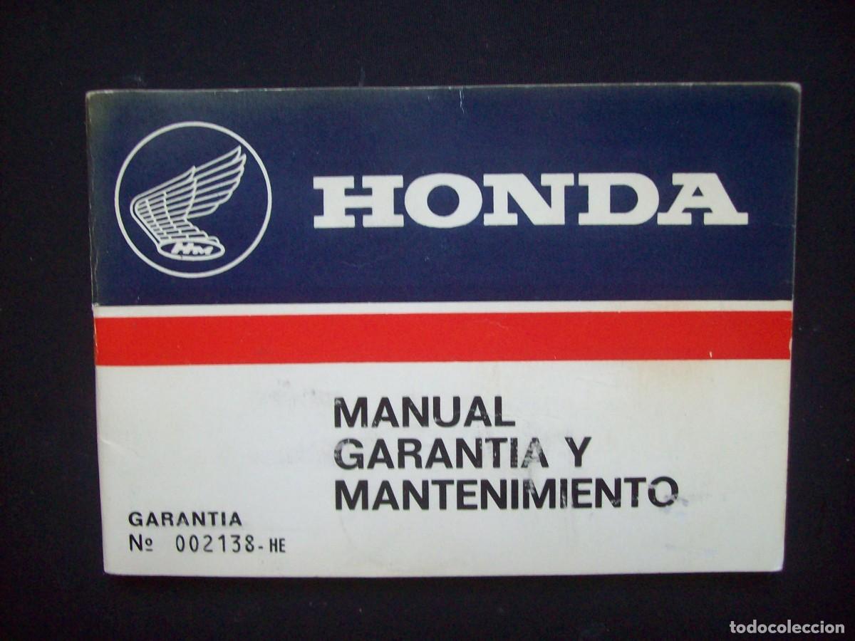 Autos und Motorr&auml;der: MANUAL DE GARANTIA Y MANTENIMIENTO HONDA