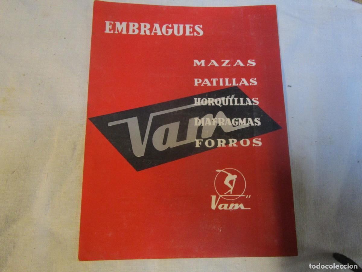 Automobili e Motociclette: COCHES - &rdquo; EMBRAGUES VAN &rdquo; MAZAS PATILLAS HORQUILLAS DIAFRAGMAS FORROS - HOJA DE MANO 156X12CM 50's