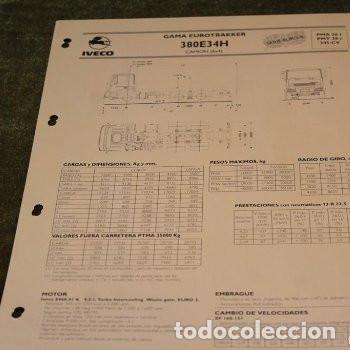 Autos und Motorr&auml;der: Hoja de caracter&iacute;sticas Cami&oacute;n IVECO 380E34H (6x4) PMA 26 t,PMT 38 t,345 cv. Gama Eurotrakker.