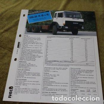 Autos und Motorr&auml;der: Hoja de caracter&iacute;sticas Camiones Iveco 330.35 H (6x4). Noviembre 88.