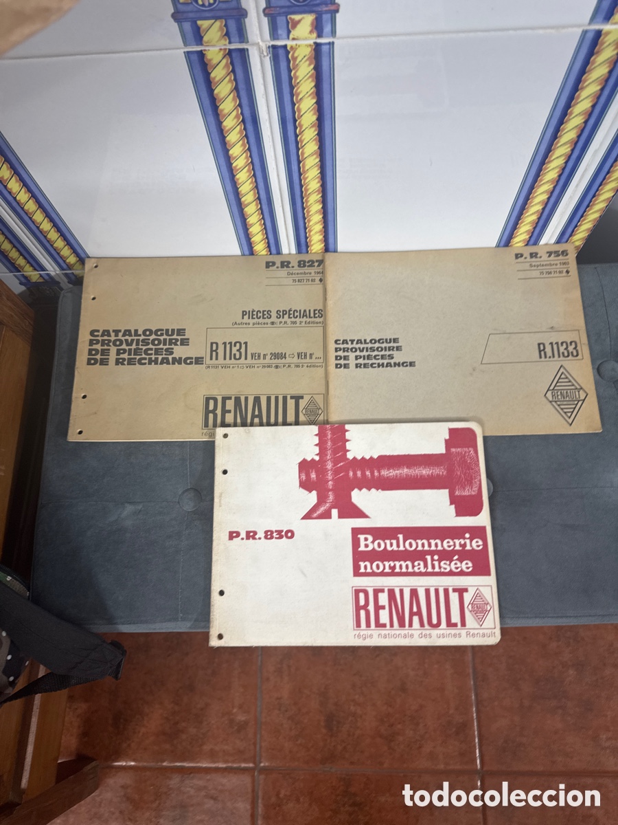 Autos und Motorr&auml;der: Lote de cat&aacute;logos de pieza de Renault en franc&eacute;s