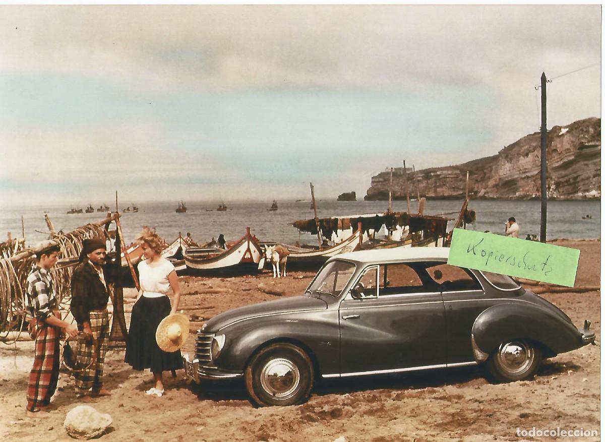 Coches y Motocicletas: DKW 3=6 Typ F91 Luxus Coup&eacute; 1953 / 1957 2 fotograf&iacute;as archivo Audi tama&ntilde;o 24x18 cm