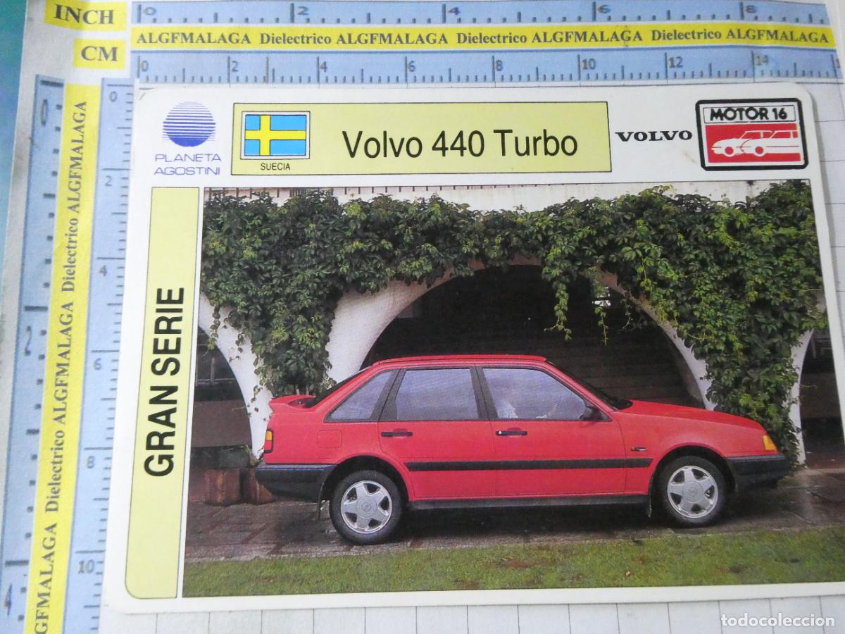 Coches y Motocicletas: TARJETA FICHA COCHES MOTOS MOTOR16 PLANETA AGOSTINI. SUECIA VOLVO 440 TURBO 614