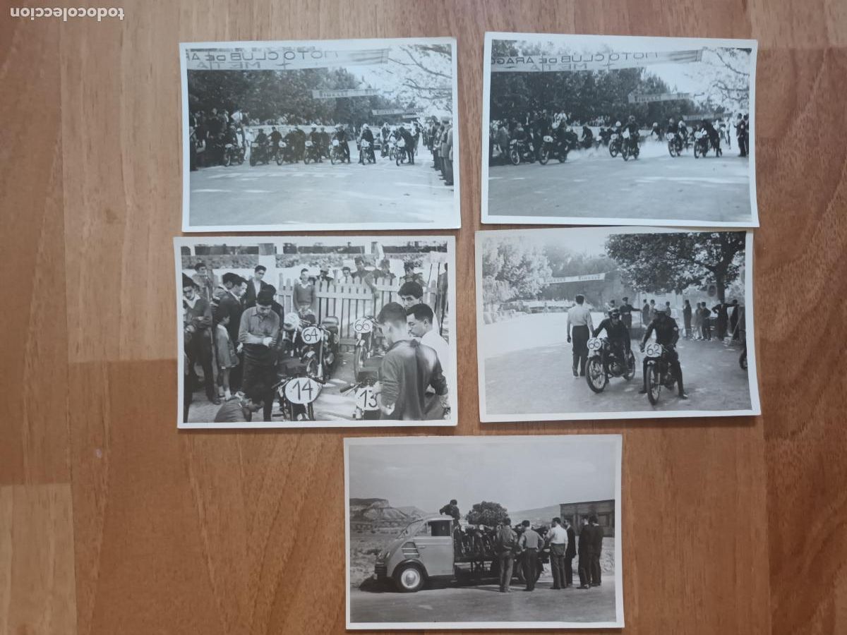 Voitures et Motocyclettes: LOTE FOTOGRAF&Iacute;AS CARRERA COMPETICI&Oacute;N MOTOCICLISMO MOTO CLUB DE ARAGON