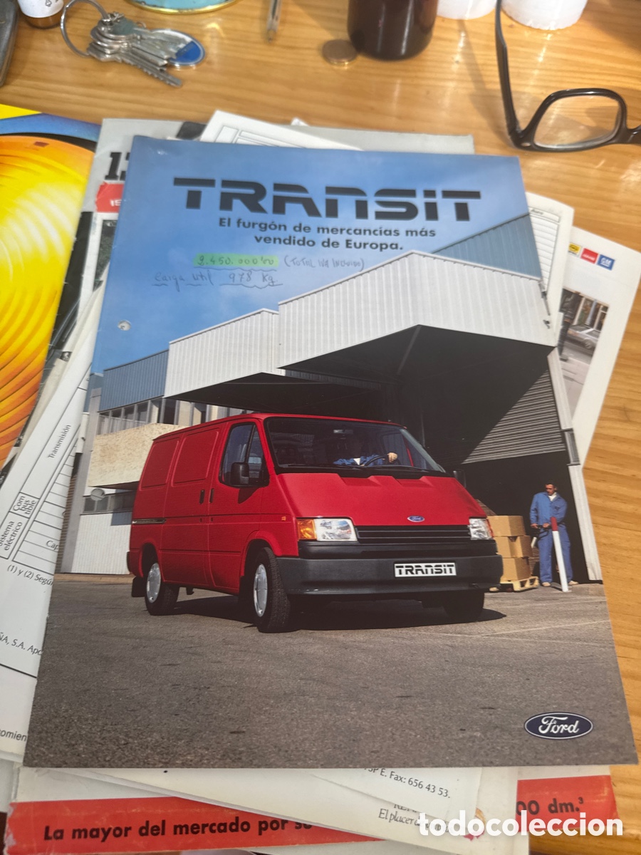 Coches y Motocicletas: FORD TRANSIT - CATALOGO PUBLICIDAD ORIGINAL - 1989 - ESPA&Ntilde;OL