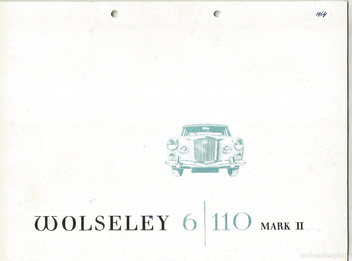 Coches y Motocicletas: Wolseley 6 / 110 Mark II brochure cat&aacute;logo 20 p&aacute;ginas en ingl&eacute;s a&ntilde;o 1964