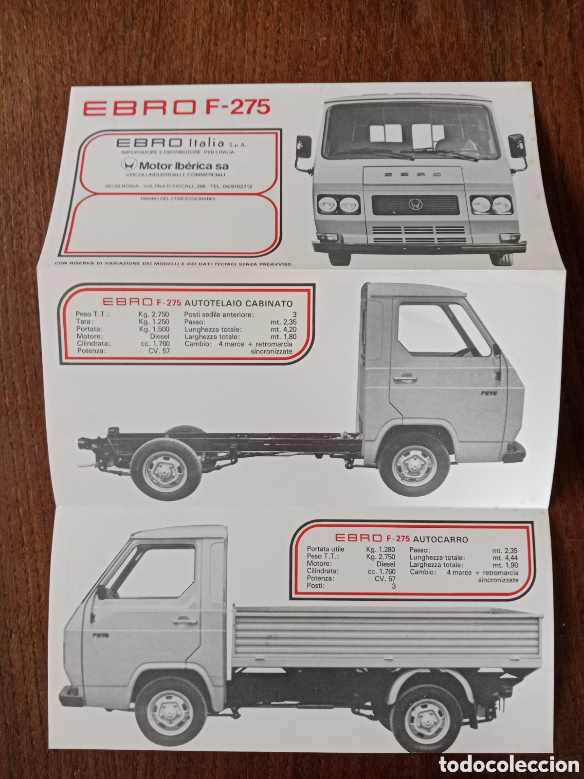 Autos und Motorr&auml;der: Cat&aacute;logo furgoneta Ebro F 275