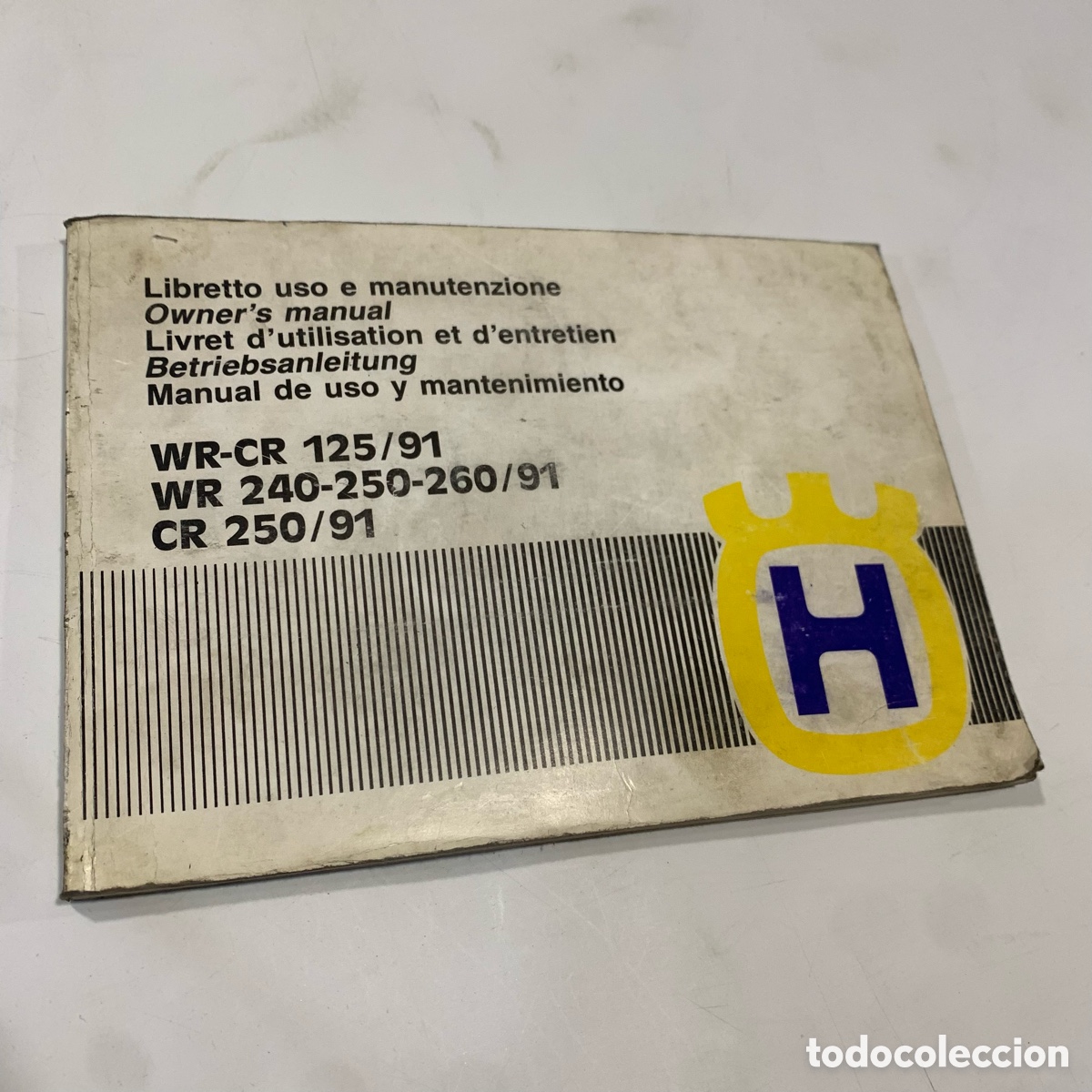 Cars and Motorcycles: manual de uso y mantenimiento intrucciones motocicleta husqvarna wr.cr 125/91 240-250-260/91