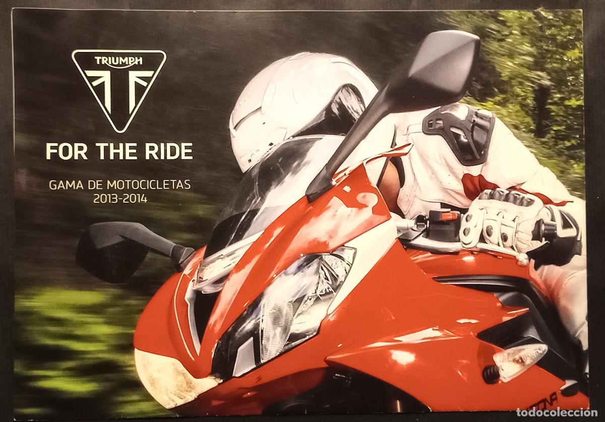 Coches y Motocicletas: CAT&Aacute;LOGO DESPLEGABLE 2013/14 - POSTER TRIUMPH DAYTONA 675