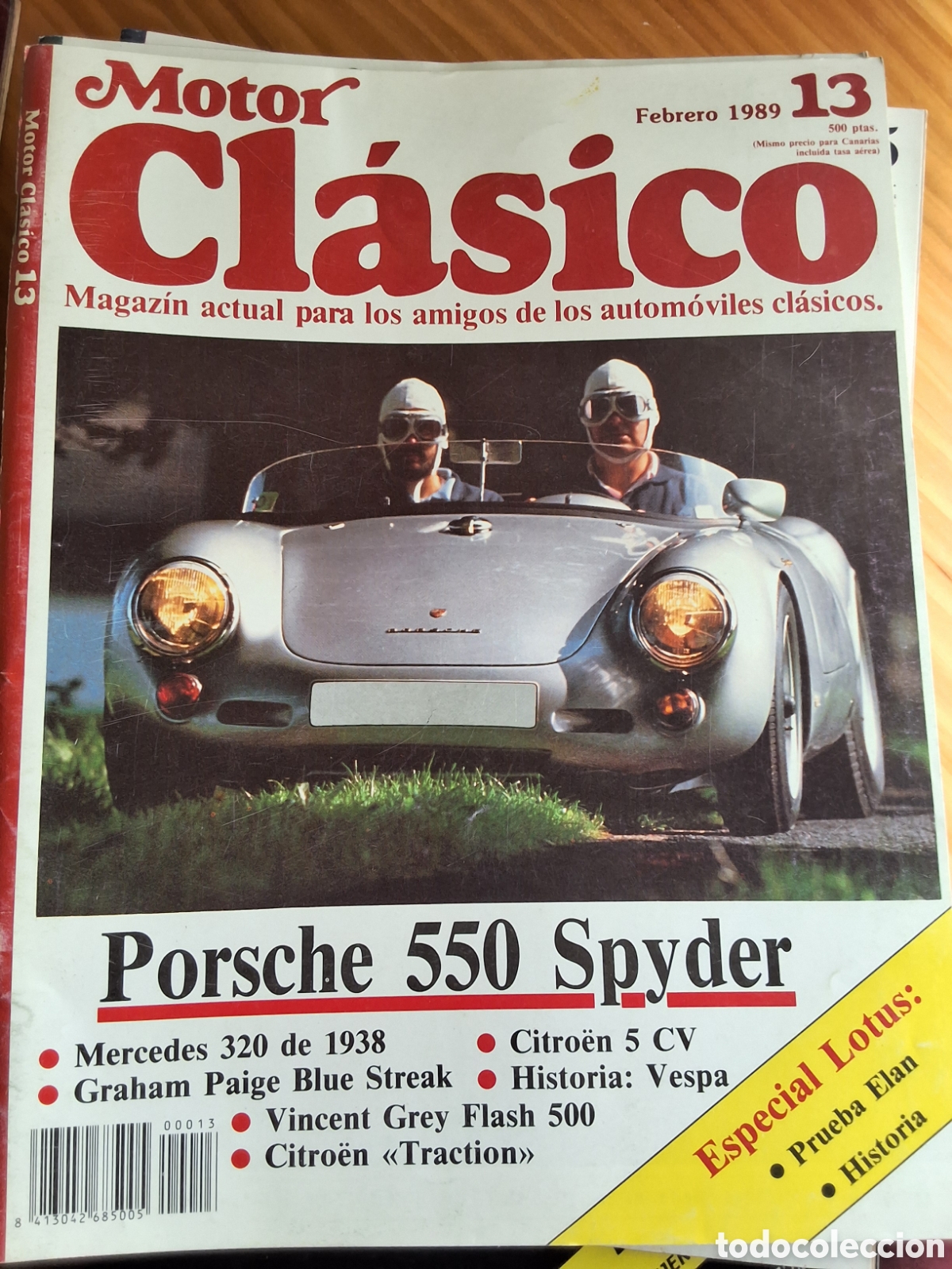 Coches y motocicletas: Motor clasico revista n&uacute;mero 13 a&ntilde;o 1989/2 porsche 550 spyder lotus