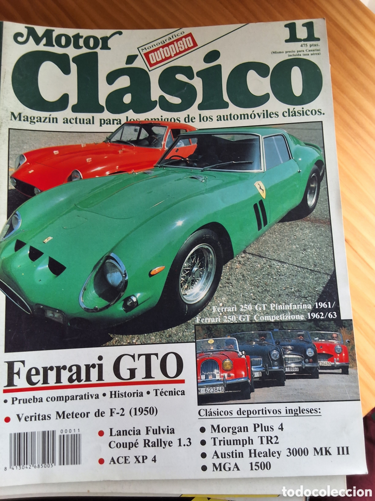 Coches y motocicletas: Motor clasico revista n&uacute;mero 11 a&ntilde;o 1988/11 Ferrari gto