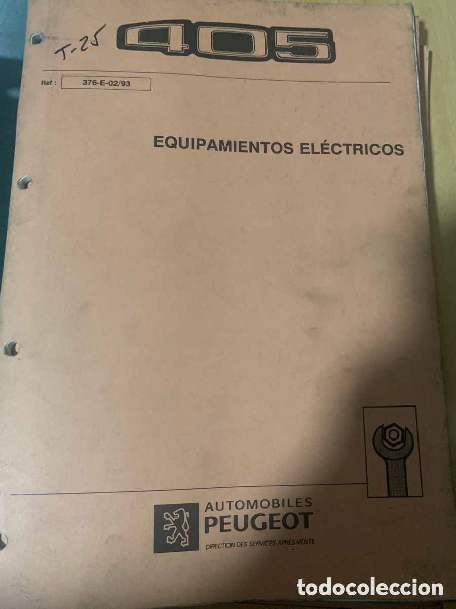 Carros e motociclos: Manual de taller PEUGEOT 405 equipamiento electr&oacute;nico
