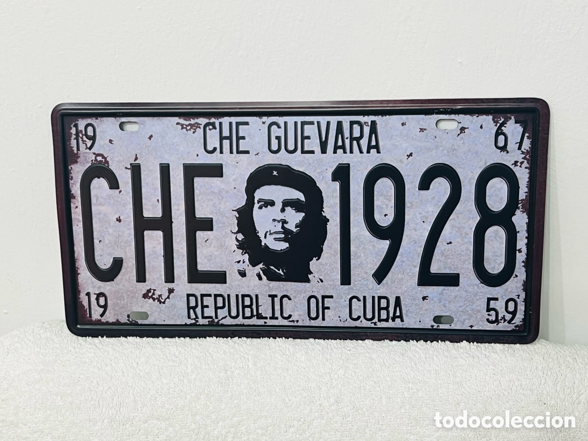 Coches y motocicletas: Placa metálica “Che Guevara 1928”