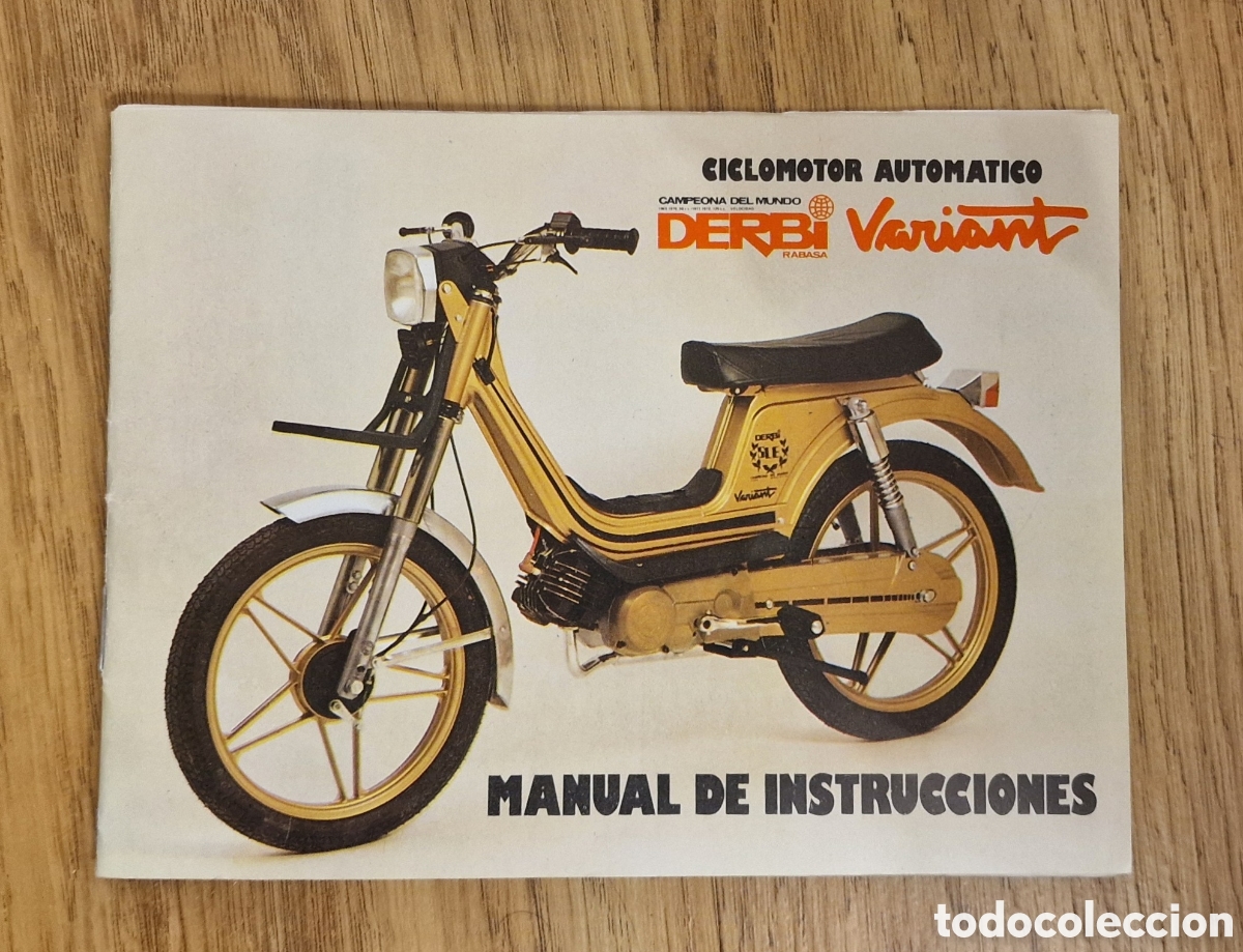 Coches y motocicletas: Manual y documentaci&oacute;n Derbi Variant 49 cc - Foto 2