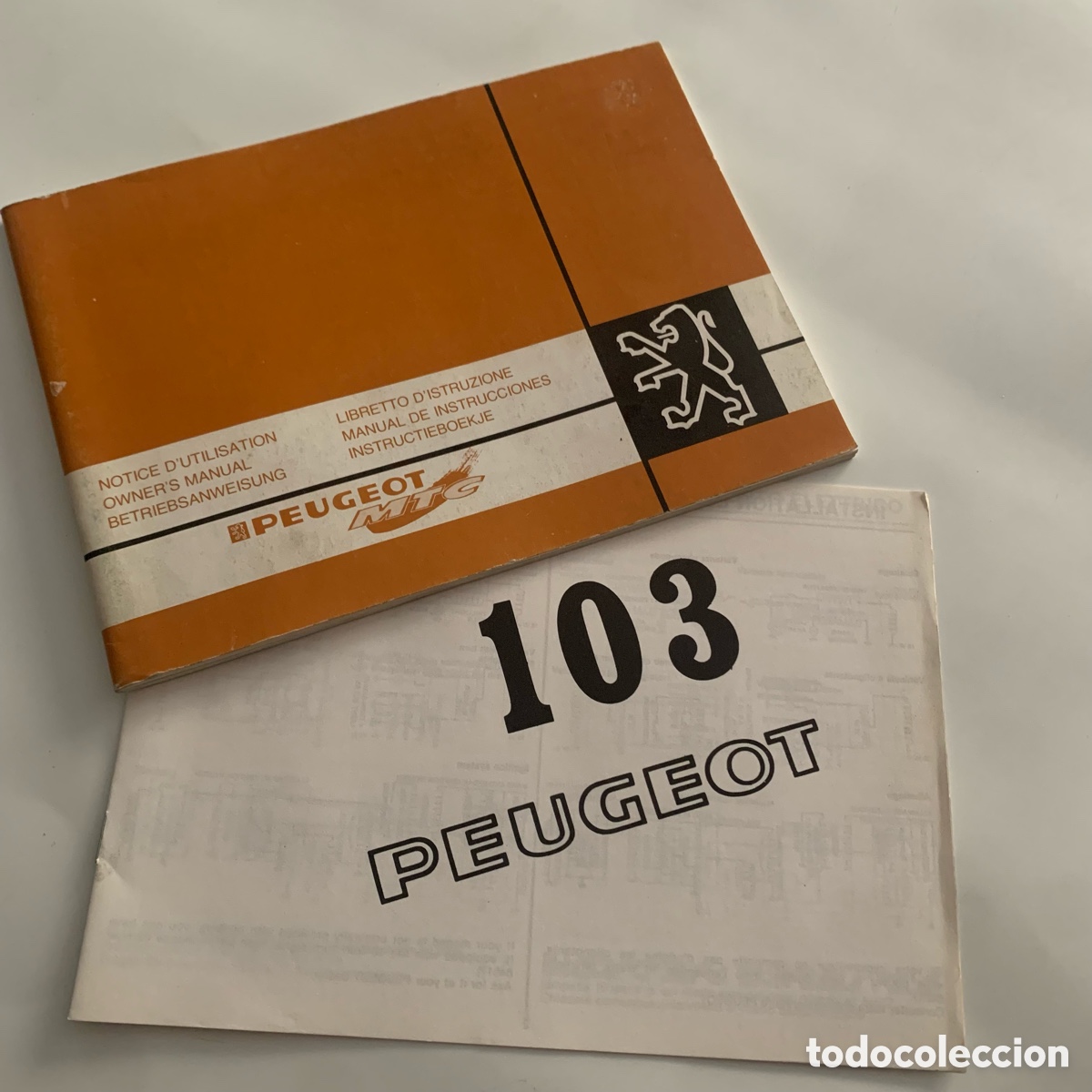 Voitures et Motocyclettes: MANUAL DE INSTRUCCIONES Y EXTRA DE INSTALACION ELECTRICA CICLOMOTOR PEUGEOT 103 MTC