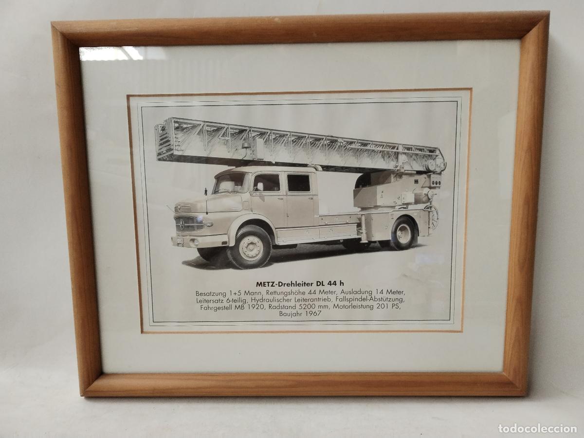 Carros e motociclos: cuadro Mercedes-Benz metz drehleiter dl 44h - c174
