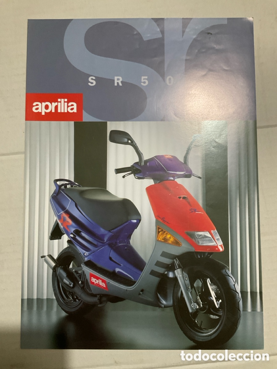 Coches y Motocicletas: FOLLETO CAT&Aacute;LOGO MOTO APRILIA SR 50 scooter