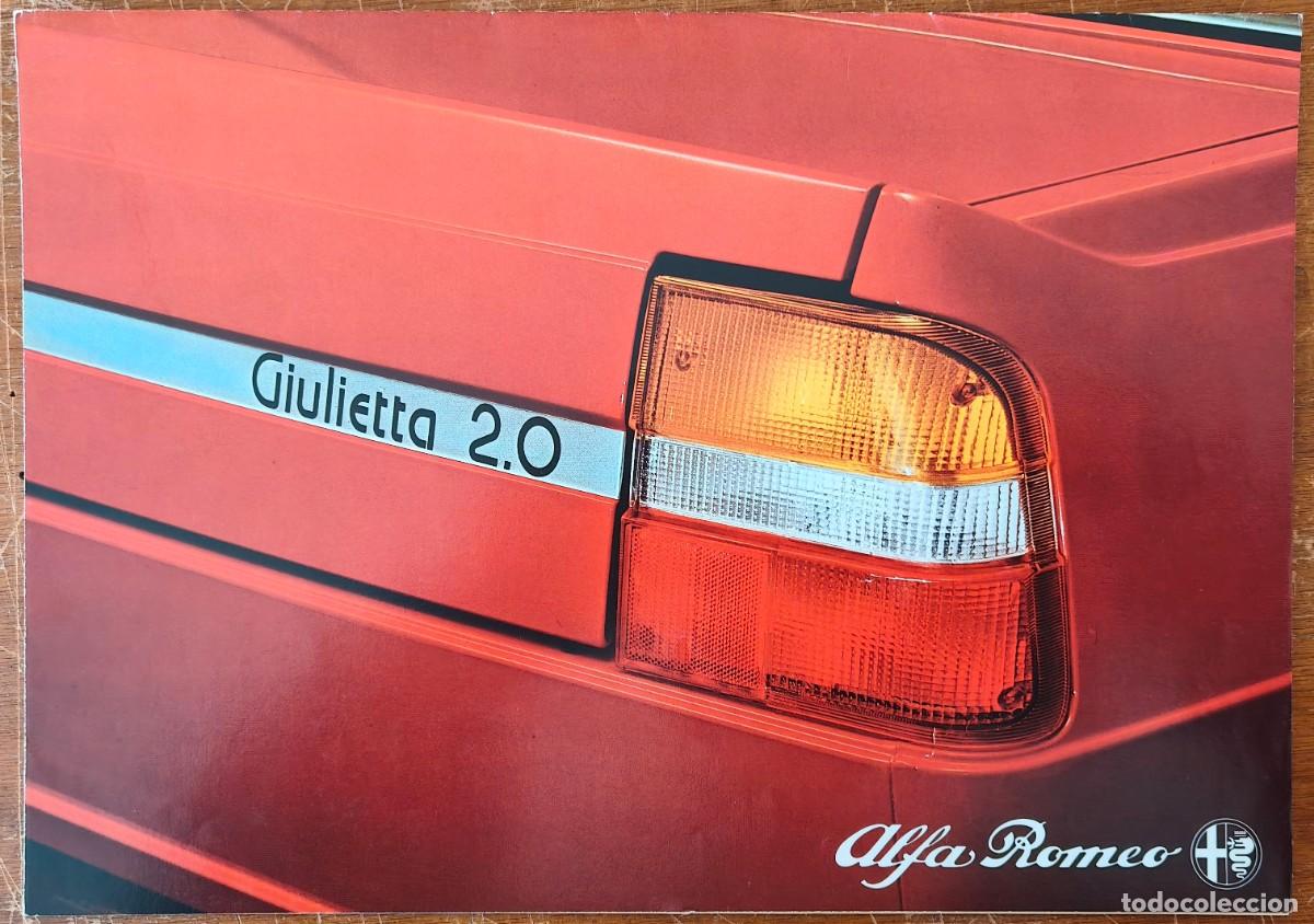 Automobili e Motociclette: Cat&aacute;logo Alfa Romeo Giulietta 2.0. Junio 1980. En franc&eacute;s *