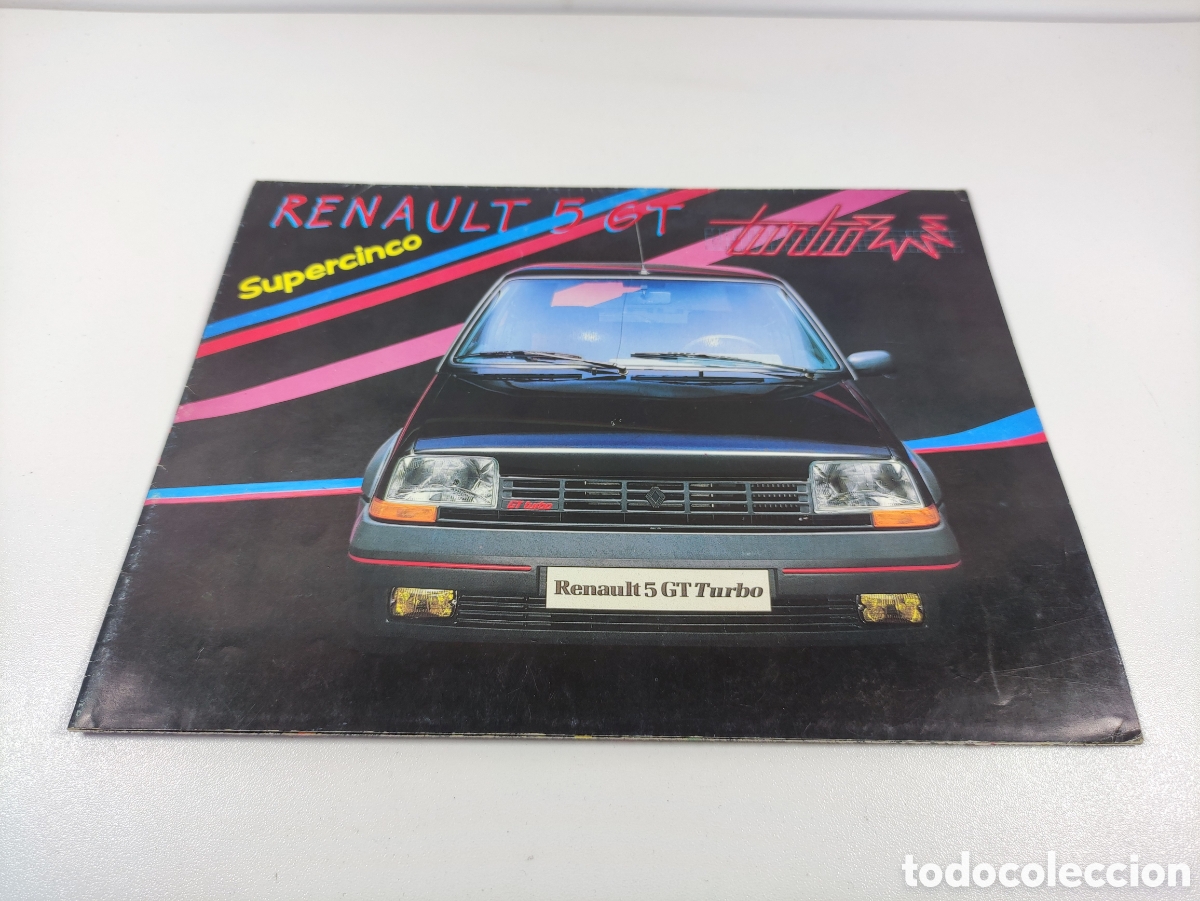 Coches y Motocicletas: Catalogo Renault 5 GT Turbo supercinco 1985 espa&ntilde;ol sales brochure