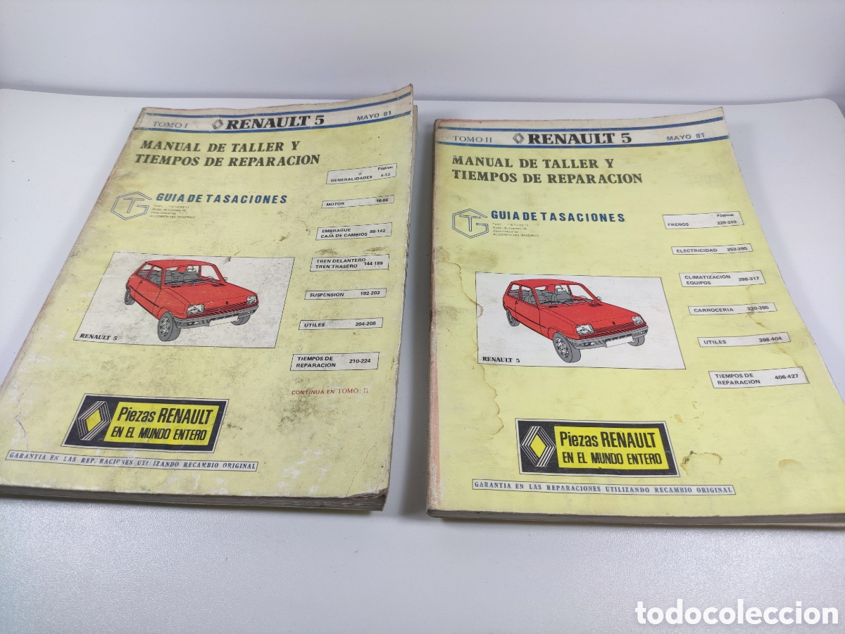 Autos und Motorr&auml;der: Manual de taller Renault 5 1981 2 tomos