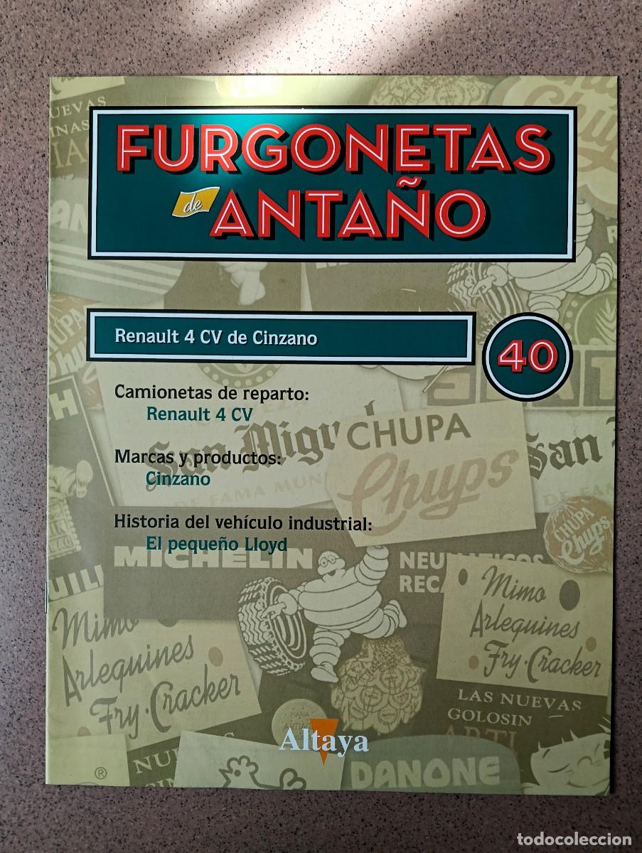 Coches y Motocicletas: Fasc&iacute;culo 40 Renault 4 CV de Cinzano Colecci&oacute;n Furgonetas de Anta&ntilde;o Altaya Nuevo