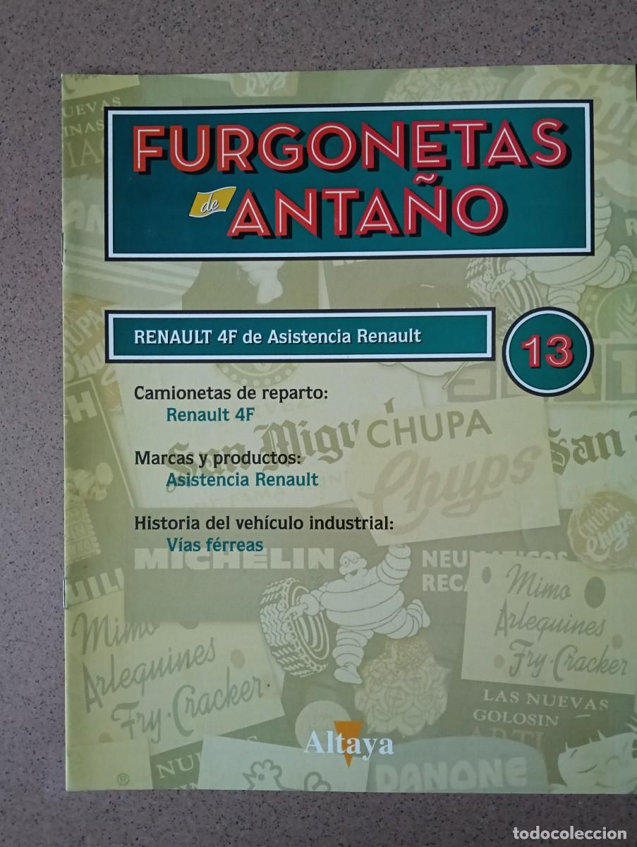 Coches y Motocicletas: Fasc&iacute;culo 13 Renault 4F de Asistencia Renault Colecci&oacute;n Furgonetas de Anta&ntilde;o Altaya Nuevo