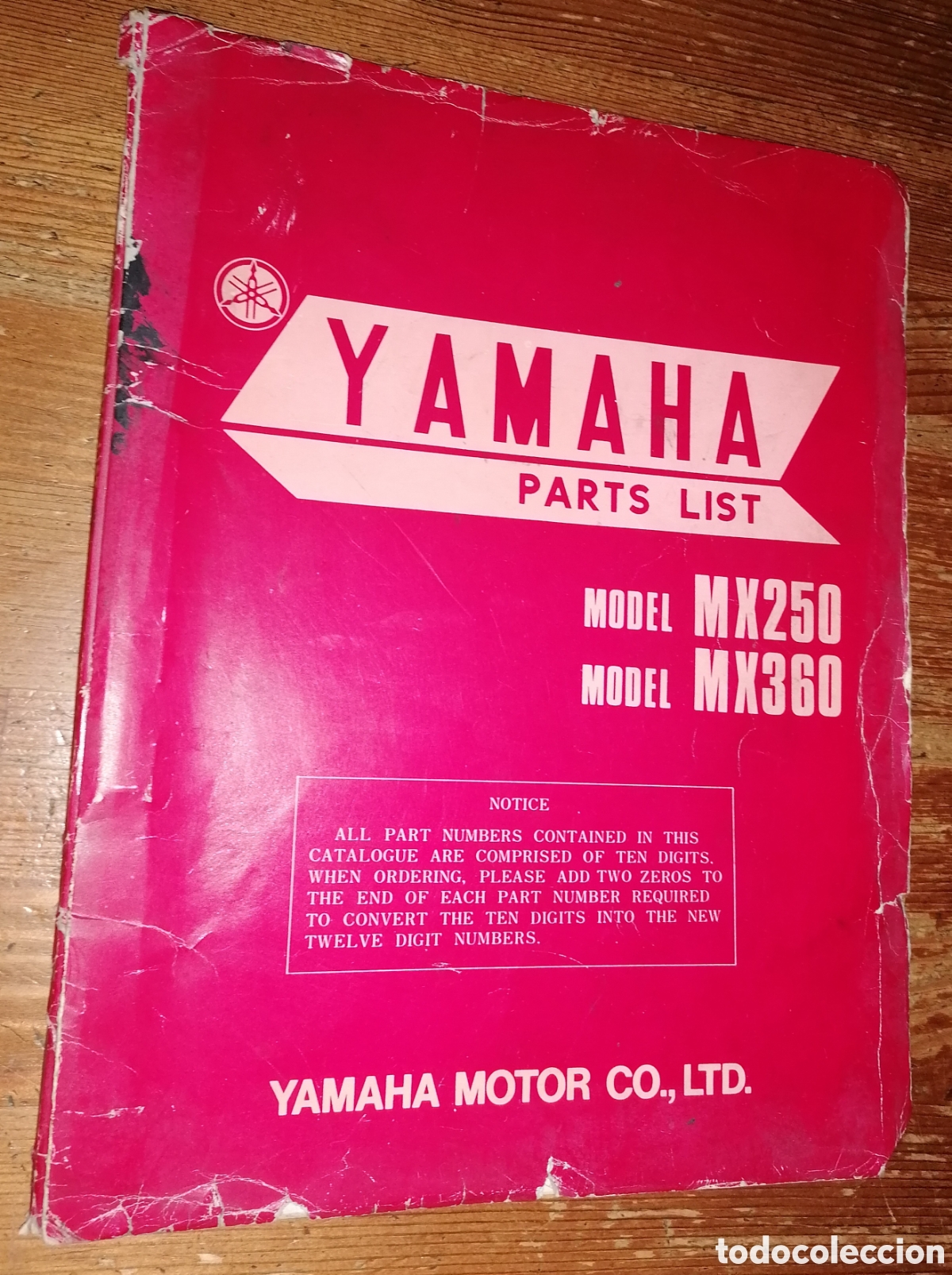 Coches y Motocicletas: YAMAHA MX250 MX360 - Parts List